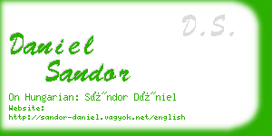 daniel sandor business card